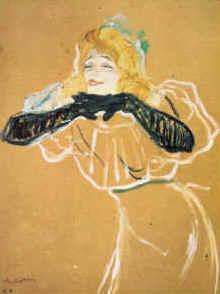  Henri  Toulouse-Lautrec Yvette Guilbert Germany oil painting art